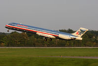 N466AA @ ORF - American Airlines N466AA (FLT AAL1187) departing RWY 5 en route to Dallas/Fort Worth Int'l (KDFW). - by Dean Heald