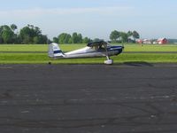N5353C @ KDLZ - Arriving at Delaware, Ohio - EAA breakfast fly-in. - by Bob Simmermon