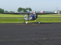 N5353C @ KDLZ - Arriving at Delaware, Ohio - EAA breakfast fly-in. - by Bob Simmermon