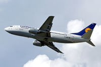 D-ABEN @ LOWL - Lufthansa Boeing B737-330 after take off in LOWL/LNZ