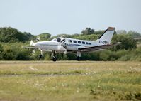 EI-DMG @ EGFH - Visiting Cessna Conquest 11 operated by Dawn Meats Group departing Runway 22. - by Roger Winser