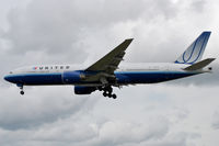 N784UA @ EGLL - Approaching r/w 27L - by Robert Kearney