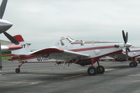 N512LA @ MWL - Single Engine Air Tanker in Texas for the Possum Kingdom Fire - At Mineral Wells Airport