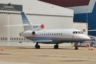 N900WF @ EGGW - 1992 Dassault-breguet MYSTERE FALCON 900, c/n: 117 at Luton - by Terry Fletcher