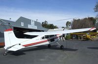 N714FP @ SZP - Cessna A185F Skywagon II at the Santa Paula airport during the Aviation Museum of Santa Paula open Sunday - by Ingo Warnecke