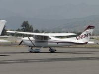N5294S @ POC - Parked in transient parking - by Helicopterfriend