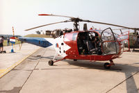 A-350 @ EGVA - Alouette III of 302 Squadron Royal Netherlands Air Force on display at the 1996 Royal Intnl Air Tattoo at RAF Fairford. - by Peter Nicholson