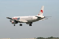 F-ORAE @ EBBR - Flight LZ797 is descending to RWY 25L