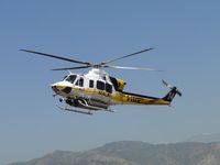 N14LA @ POC - On final to LA Co Fire helipad - by Helicopterfriend