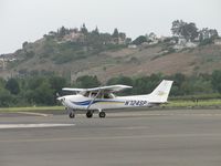 N724SP @ POC - Just landed on runway 26L and taxiing to transient parking - by Helicopterfriend