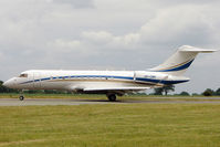 VP-CWN @ EGGW - Bombardier BD-700, c/n: 9321 at Luton