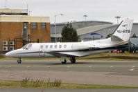YU-BTB @ EGGW - Cessna 550, c/n: 550-1037 at Luton
