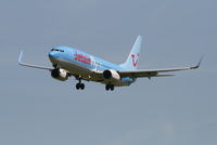 OO-JAX @ EBBR - on approach to RWY 25L