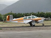 N815Q @ POC - Taxiing eastbound on Sierra to runway 26L for take off - by Helicopterfriend