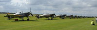 G-BKTH @ EGSU - 5. Hurricanes and Spitfires at the Duxford Battle of Britain Air Show 2010