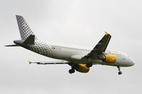 EC-KDX @ EGSS - Vueling Airlines - by Chris Hall