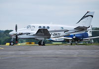 M-ONTI @ EGTF - Beech King Air C90A at Fairoaks. Blackhawk conversion with P & W PT6A-135A engines. - by moxy