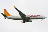 TC-AHP @ EGSS - Pegasus Airlines - by Chris Hall