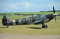G-LFIX @ EGSU - The GRACE SPITFIRE at Duxford. - by Martin Browne