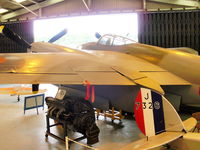 G-AWJV @ X2LC - preserved at the de Havilland Aircraft Heritage Centre, London Colney - by Chris Hall