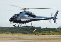 G-TAKE @ EGFH - Arena Aviation's Ecureuil II in a new colour scheme for 2011. Used by BBC News. - by Roger Winser