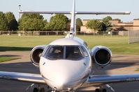 N800RC @ KCID - On the Collins ramp, photographed from the stairs of N605RC - by Glenn E. Chatfield