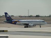 N822AW @ PHX - Taxiing for take off at runway 25R - by Helicopterfriend