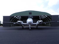 F-GKSS @ LFRM - F-GKSS outside hangar 'Kilo' after her first night in these new premises. Bitumen is fresh so F-GKSS left her tracks from the dust inside. - by A Marignier