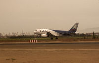 CC-COY @ SPIM - LAN A319 landing at Jorge Chavez