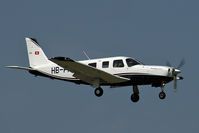 HB-PRD @ LFSB - Pipeer PA-32R-301T Saratoga II landing at Basel rwy 15 from a local ¨flight - by Urs Ruf