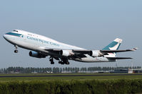 B-KAH @ EHAM - and rotate... Watching its short take off run this cargo 747 must be empty. - by Joop de Groot