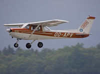 OO-APV @ EBSP - Climbing from rwy 23 by bad weather. Norice motion blur on scenery. - by Philippe Bleus