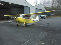 G-BRCV @ EGFE - Aeronca 7AC  with C85-12F  was N-81661 - by Peter Morgans