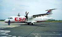 OK-AFE @ LZIB - Aerospatiale ATR-42-420 [487] (CSA Czech Airlines) Bratislava~OM 21/06/1996 - by Ray Barber