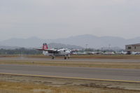 N440DF @ KRNM - Tanker 96 touches down at Ramona - by Nick Taylor Photography