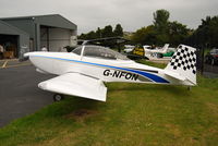 G-NFON @ EGAD - Parked outside the hangers at Newtownards Airfield 04-06-2011.