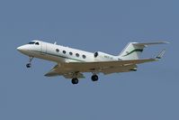 N431JG @ KSAT - Landing 12R - by RWB