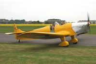 G-AKAT @ EGBR - Miles M14A Hawk Trainer at Breighton Airfield in April 2011 - by Malcolm Clarke