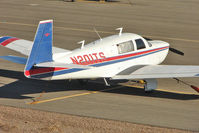 N201TS @ BVU - 1977 Mooney M20J, c/n: 24-0077 at Boulder City - by Terry Fletcher