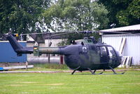 80 40 @ EGNM - Bolkow 105 at Leeds Coney Park heliport - by Chris Hall