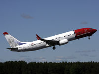 LN-NOU @ ESSA - Taking off from runway 08. - by Anders Nilsson