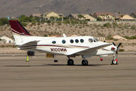N100MW @ HND - 1972 Beech E-90, c/n: LW-2 at Henderson Exec - by Terry Fletcher