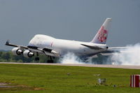 B-18702 @ EGCC - China Airlines - by Chris Hall