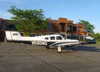 N585ND @ KAXN - Piper PA-44-180 Seminole in front of the terminal. - by Kreg Anderson