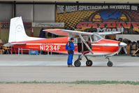 N1234F @ CNY - 1956 Cessna 182, c/n: 33444 of Moab Skydive - by Terry Fletcher
