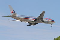 N751AN @ KORD - American Airlines Boeing 777-223, AAL47 arriving from EGLL, RWY 10 approach KORD. - by Mark Kalfas