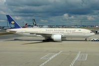 HZ-AKE @ EGLL - 1997 Boeing 777-268 (ER), c/n: 28348 at Heathrow - by Terry Fletcher