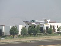 N426B @ POC - Westbound from runway 26L - by Helicopterfriend