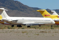 N521PT @ IGM - Mcdonnell Douglas DC-9-81(MD-81), c/n: 49283 stored at kingman - by Terry Fletcher