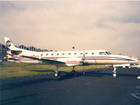 G-BOJN @ FAB - Air Metro at Farnborough Air Show 1988 - by Henk Geerlings